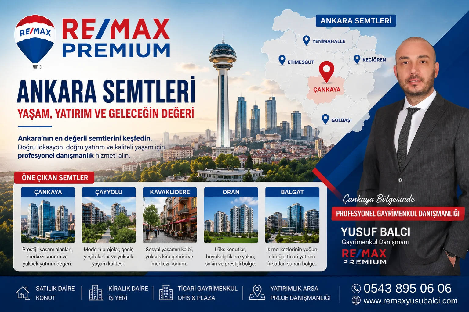 Ankara Semtleri - Remax Premium Yusuf BALCI